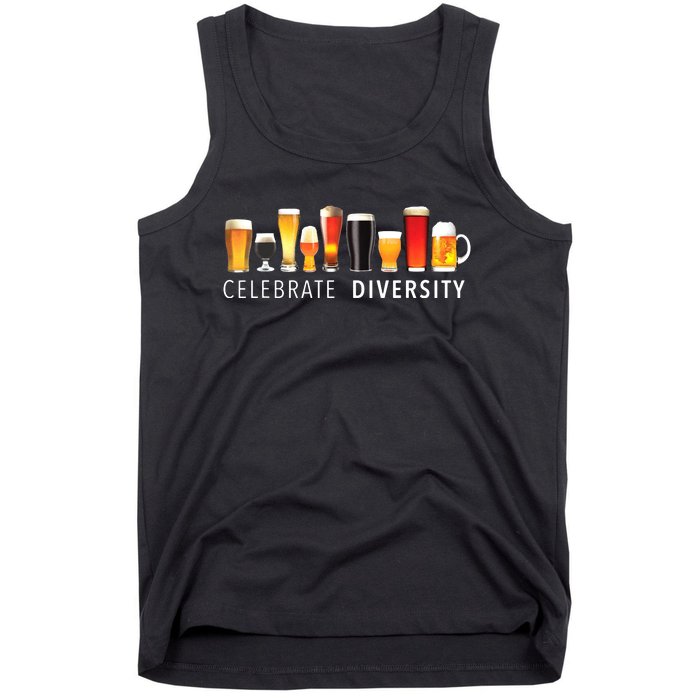 Celebrate Diversity Craft Beer Drinking Tank Top