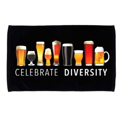 Celebrate Diversity Craft Beer Drinking Microfiber Hand Towel