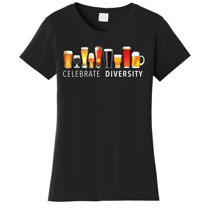 Celebrate Diversity Craft Beer Drinking Women's T-Shirt