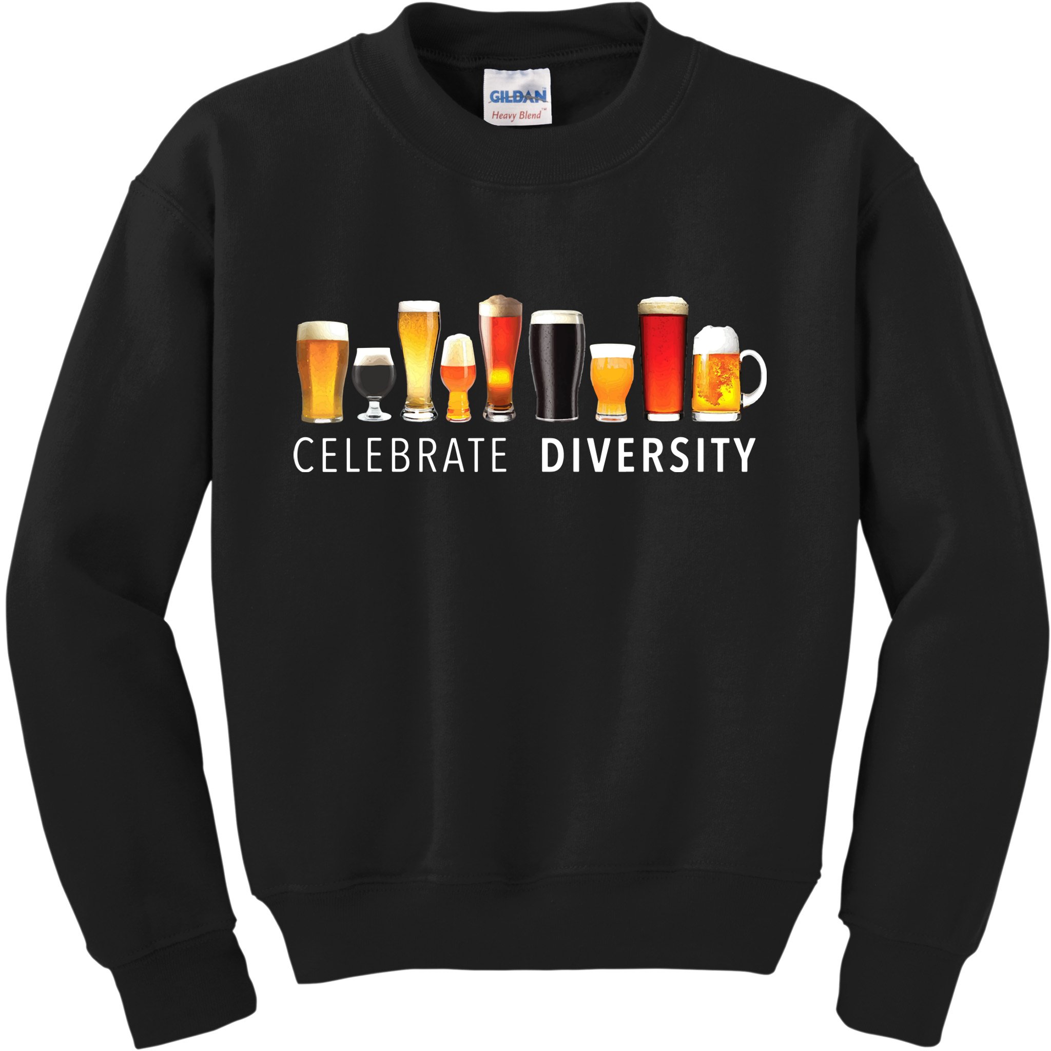 Celebrate Diversity Craft Beer Drinking Kids Sweatshirt