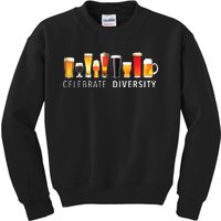 Celebrate Diversity Craft Beer Drinking Kids Sweatshirt