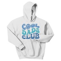 Cool Dads Club Funny Smile Fathers Day Gift Groovy Cool Dads Kids Hoodie