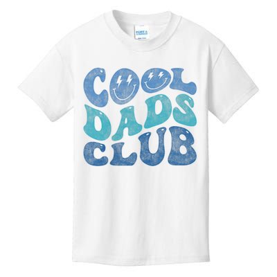 Cool Dads Club Funny Smile Fathers Day Gift Groovy Cool Dads Kids T-Shirt