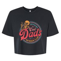 Cool Dads Club Funny Skelton Bella+Canvas Jersey Crop Tee