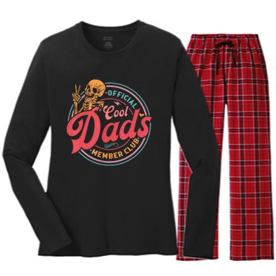 Cool Dads Club Funny Skelton Women's Long Sleeve Flannel Pajama Set 