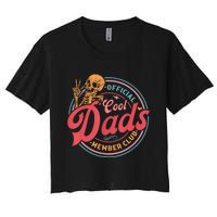 Cool Dads Club Funny Skelton Women's Crop Top Tee