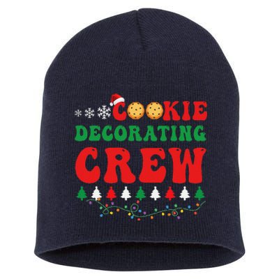 Cookie Decorating Crew Funny Christmas Family Pajama Short Acrylic Beanie