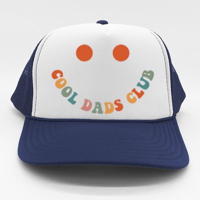 Cool Dads Club Retro Groovy Dad FatherS Day Gift Trucker Hat