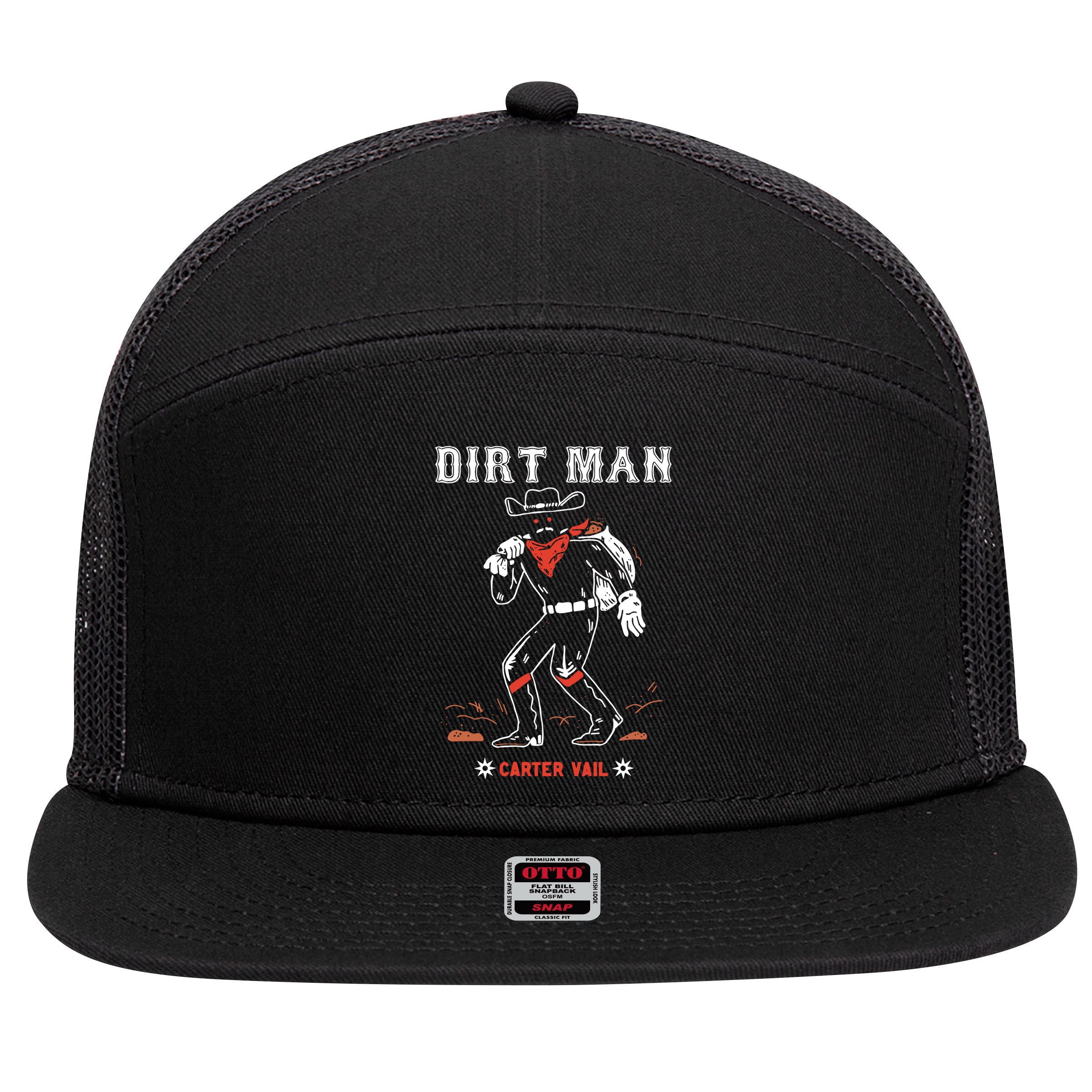 Cryptid Dirtman 7 Panel Mesh Trucker Snapback Hat
