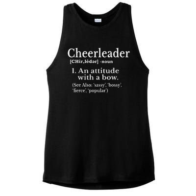 Cheerleader Definition Cheer Flyer Gifts Cheerleaders Ladies PosiCharge Tri-Blend Wicking Tank