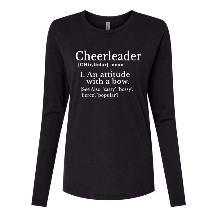 Cheerleader Definition Cheer Flyer Gifts Cheerleaders Womens Cotton Relaxed Long Sleeve T-Shirt