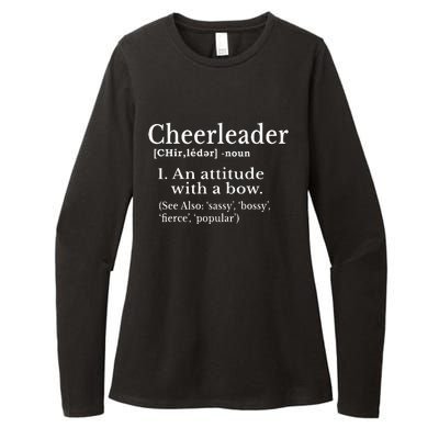 Cheerleader Definition Cheer Flyer Gifts Cheerleaders Womens CVC Long Sleeve Shirt