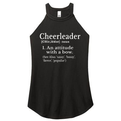 Cheerleader Definition Cheer Flyer Gifts Cheerleaders Women's Perfect Tri Rocker Tank