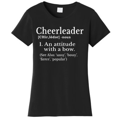 Cheerleader Definition Cheer Flyer Gifts Cheerleaders Women's T-Shirt