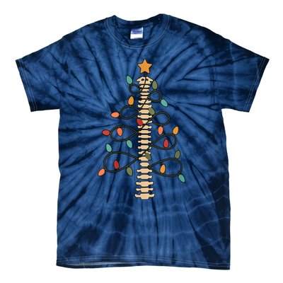 Chiropractor Doctor Christmas Lights Chiropractic Assistant Tie-Dye T-Shirt