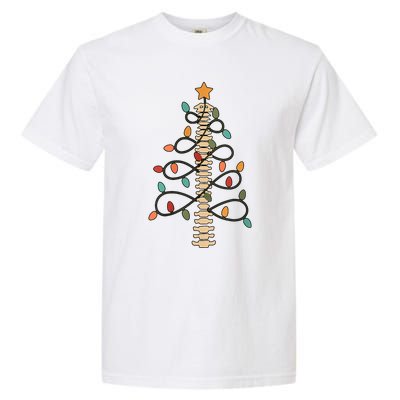 Chiropractor Doctor Christmas Lights Chiropractic Assistant Garment-Dyed Heavyweight T-Shirt