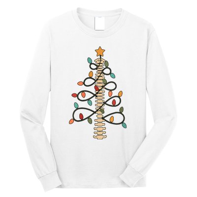 Chiropractor Doctor Christmas Lights Chiropractic Assistant Long Sleeve Shirt