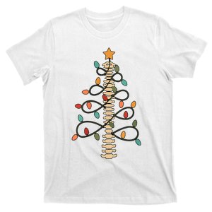 Chiropractor Doctor Christmas Lights Chiropractic Assistant T-Shirt