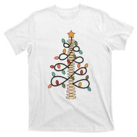 Chiropractor Doctor Christmas Lights Chiropractic Assistant T-Shirt