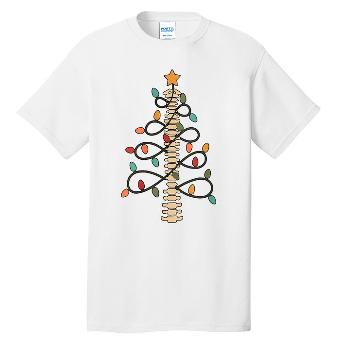 Chiropractor Doctor Christmas Lights Chiropractic Assistant Tall T-Shirt