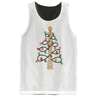 Chiropractor Doctor Christmas Lights Chiropractic Assistant Mesh Reversible Basketball Jersey Tank