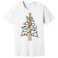 Chiropractor Doctor Christmas Lights Chiropractic Assistant Premium T-Shirt