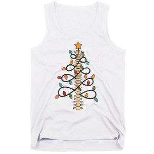 Chiropractor Doctor Christmas Lights Chiropractic Assistant Tank Top