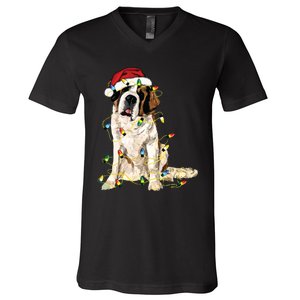 Christmas Dog Cute Christmas Gift For Dog Lover V-Neck T-Shirt