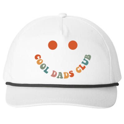 Cool Dads Club Retro Groovy Dad FatherS Day Gift Snapback Five-Panel Rope Hat