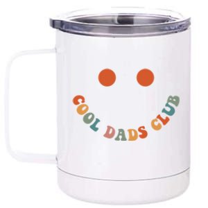 Cool Dads Club Retro Groovy Dad FatherS Day Gift 12 oz Stainless Steel Tumbler Cup