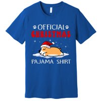 Corgi Dog Christmas Pajama Puppy Funny Xmas Cool Gift Premium T-Shirt