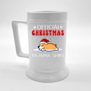 Corgi Dog Christmas Pajama Puppy Funny Xmas Cool Gift Beer Stein