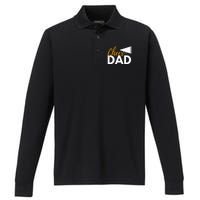 Cheer Dad Cheerleading Cheerleader Dad Cheer Competition Performance Long Sleeve Polo