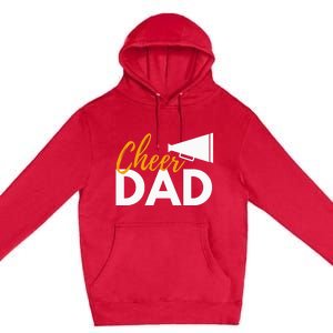 Cheer Dad Cheerleading Cheerleader Dad Cheer Competition Premium Pullover Hoodie