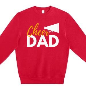 Cheer Dad Cheerleading Cheerleader Dad Cheer Competition Premium Crewneck Sweatshirt