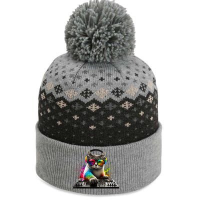 Cat DJ The Baniff Cuffed Pom Beanie