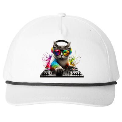 Cat DJ Snapback Five-Panel Rope Hat