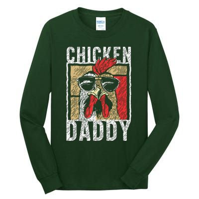 Chicken Daddy Chicken Farmer Father Of The Chicken Coop Tall Long Sleeve T-Shirt