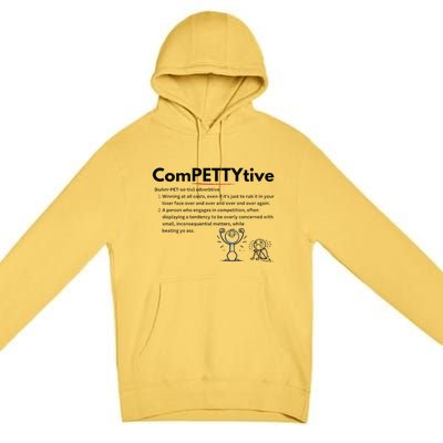 Competitive Design Compettytive Definition Premium Premium Pullover Hoodie