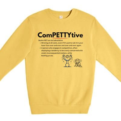 Competitive Design Compettytive Definition Premium Premium Crewneck Sweatshirt