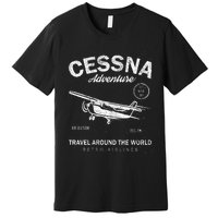 Cessna Distressed Premium T-Shirt