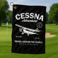 Cessna Distressed Golf Towel