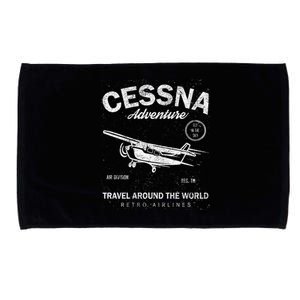 Cessna Distressed Microfiber Hand Towel