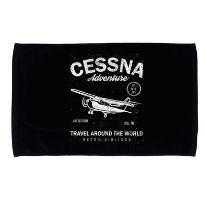 Cessna Distressed Microfiber Hand Towel