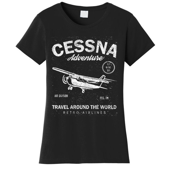 Cessna Distressed Women's T-Shirt