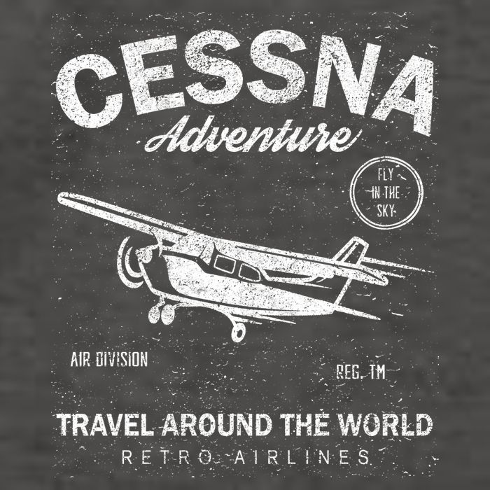 Cessna Distressed Vector Backpack