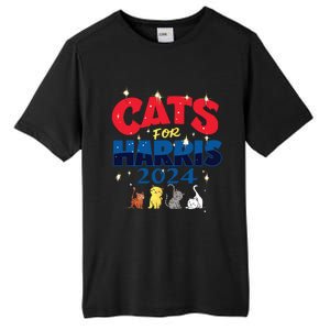 Cat Design Cats For Kamala Funny Harris Supporter Tall Fusion ChromaSoft Performance T-Shirt