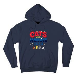 Cat Design Cats For Kamala Funny Harris Supporter Tall Hoodie