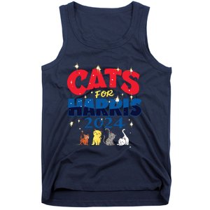 Cat Design Cats For Kamala Funny Harris Supporter Tank Top