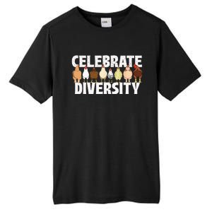 Celebrate Diversity Chicken Lover Farmyard Animal Lover Tall Fusion ChromaSoft Performance T-Shirt